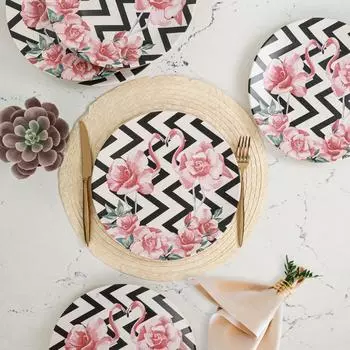 Тарелка для фламинго, 26 см, 6 шт.