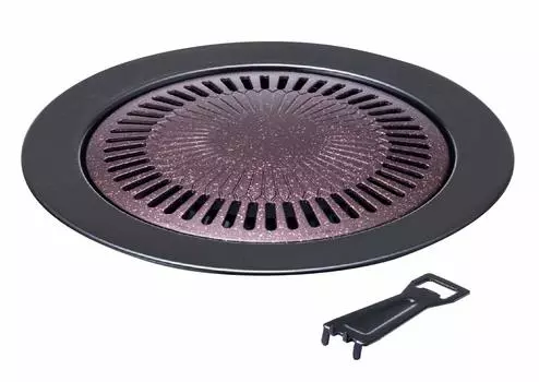 Тарелка для гриля Bestco Yakiniku Pink Diamond Coat круглая 33 см 0 ND-4674