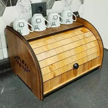 Тарелка для хлеба из грецкого ореха-Mdf Laser Cut