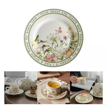 Тарелка для масла, салат, декоративный поднос, современный фарфоровый ужин