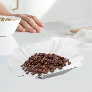 Тарелка для образцов кофейных зерен, поднос для сервировки закусок и печенья, небольшой витрина для чая, 8,50x5,12x1,57 дюйма белый