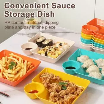 Тарелка для пельменей с соусом. Дизайн блюда. Универсальная, легко моющаяся. Закуски. Десерты. Поднос для суши. Кухонная посуда. зелёный