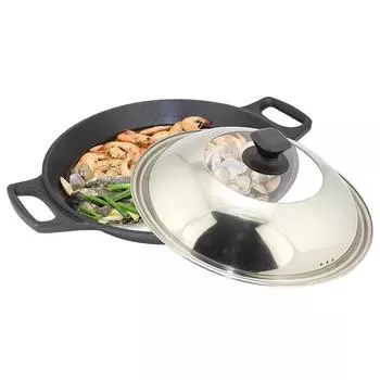 Тарелка для раков Жареная булочка Тарелка с двойным ухом Антипригарная кастрюля для блинов Сковорода для стейков Сковорода для блинов Плоское дно Антипригарная тарелка для морепродуктов