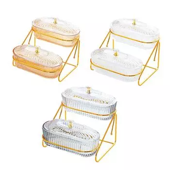 Тарелка для салата из сухофруктов, многоцелевой поднос для орехов, конфет, закусок из сухофруктов коричневый