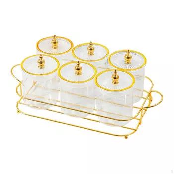 Тарелка для сухофруктов, 6 банок для печенья, многоцелевой поднос для подачи закусок в скандинавском стиле, разделенный чистый