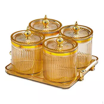 Тарелка для сухофруктов, герметичная емкость, роскошное многофункциональное блюдо для конфет, орехов, с крышкой, сервировка закусок чистый