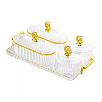 Тарелка для сухофруктов, конфетница, многофункциональное креативное разделенное сервировочное блюдо, тарелка для закусок чистый