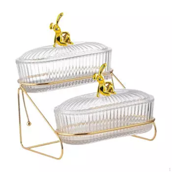 Тарелка для сухофруктов, тарелки для закусок, поднос для закусок, хранение фруктов 2 Tiers