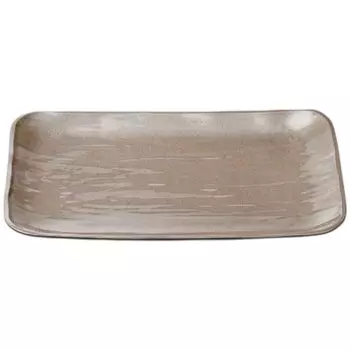 Тарелка для суши Длинная квадратная Большая сервировочная Шампань Черная Сделано в Японии J-kitchens (Прямоугольная пластина) 1,2 м Тарелка, Золотая, Подложка, Ударопрочная тарелка,