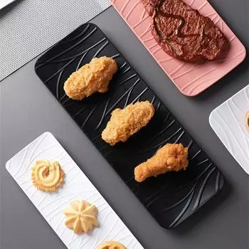 Тарелка для суши в японском стиле Легко моется Элегантный дизайн Прочная трендовая посуда Уникальные предметы первой необходимости для сервировки суши Универсальность