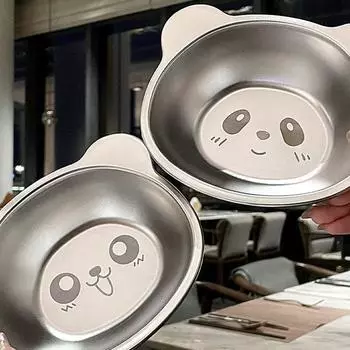 Тарелка для вечеринок на день рождения из нержавеющей стали, прочная конструкция 2