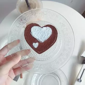 Тарелка для завтрака Plateau Glass Simple Transparent Embossed без свинца, 6-дюймовая маленькая фруктовая тарелка, термостойкая, кухонная продукция