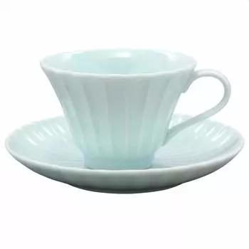 Тарелка кофейная Mino ware Kasumi сине-белая 589-13