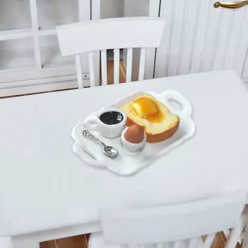 Тарелка Кукольный Дом Аксессуары Модель Подарки На День Рождения Дети Egg