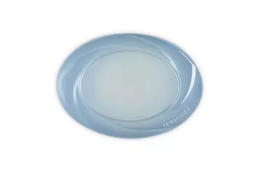 Тарелка Le Creuset, букетная тарелка 25 см, цвет Coastal Blue Luster, термостойкая, морозостойкая, безопасная для использования в микроволновой печи, японская [Авторизованный продукт]