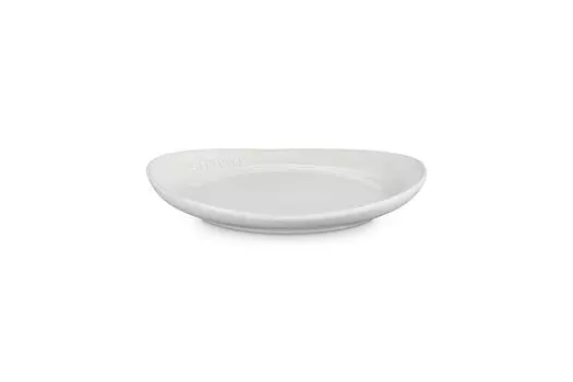 Тарелка Le Creuset Flora 24 см, белая глянцевая, термостойкая, морозостойкая, совместимая с микроволновой печью, японская жаропрочная тарелка