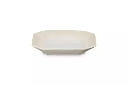 Тарелка Le Creuset, квадратная, восьмиугольная, 22 см, безе, термостойкая, морозостойкая, безопасная для микроволновой печи, японская [Авторизованный продукт]