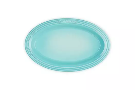 Тарелка Le Creuset Oval Dish 25 см Cool Mint Термостойкая Холодостойкая Подходит для микроволновой печи Моющаяся в посудомоечной машине Тарелка для духовки Термостойкая Тарелка для пасты