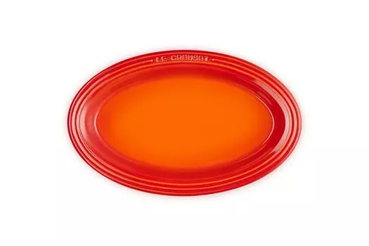 Тарелка Le Creuset Oval Dish 25 см оранжевая, жаропрочная, морозостойкая, подходит для использования в микроволновой печи, можно мыть в посудомоечной машине, жаропрочная тарелка, паста, карри оранжевый