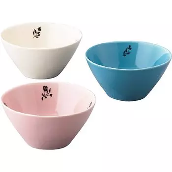 Тарелка Macmillan Alice in Bowl 13 см, набор из 3 предметов, цветная посуда Alice, разные товары, сделанные в Японии (Алиса в стране чудес) (400мл) АЛК20-76