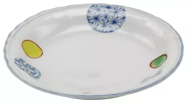 Тарелка Mino ware с гербом Нишикимару 131197 5.0