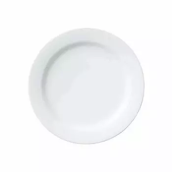 Тарелка Noritake 21 см, арктический белый, подходит для микроволновой печи, можно мыть в посудомоечной машине, 1 шт., белый тонкий фарфор (белый) 91511/4000 белый