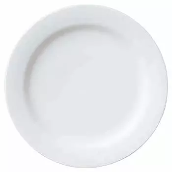 Тарелка Noritake Arctic White, безопасна для микроволновой печи, пригодна для мытья в посудомоечной машине, 1 шт., белый тонкий фарфор, 29,5 см (белый) 91505/4000