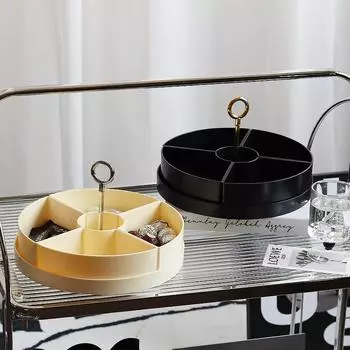 Тарелка с четырьмя сетками для фруктов, тарелка с семенами дыни, коробка конфет, журнальный столик для гостиной, тарелка для закусок из орехов в скандинавском стиле