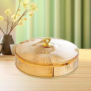 Тарелка с сухофруктами, сервировочная тарелка для конфет, контейнер для закусок, отделение для хранения, коробка для закусок Style B