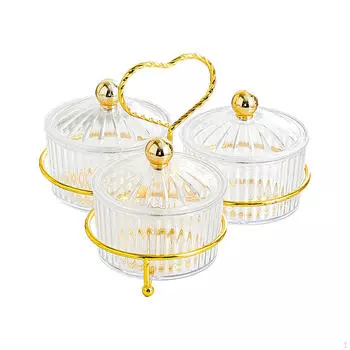 Тарелка с сухофруктами, закуска, поднос с орехами, скандинавский многофункциональный сухой лоток с крышкой, приправа 3 Grid