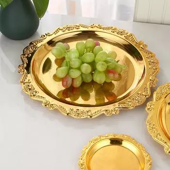 Тарелка с угощениями к послеобеденному чаю 10 золотой