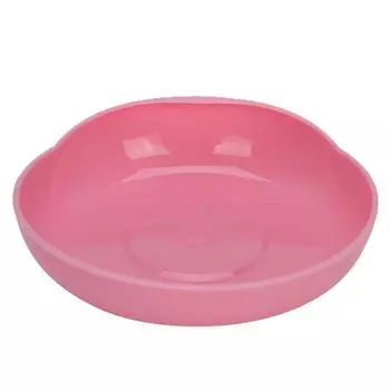 Тарелка с защитой от проливания и присоской для ухода за пожилыми людьми, нескользящая посуда для инвалидов, розовая