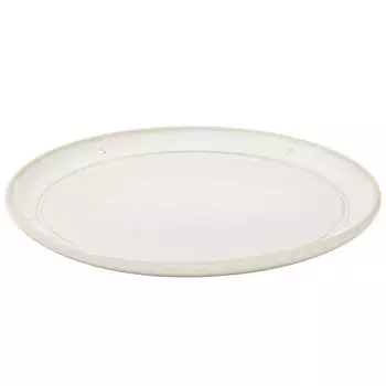 Тарелка staub Line 22 см, изготовлена из керамики среднего размера, пригодна для использования в микроволновой печи, японская керамическая тарелка Boussole Line Boussole Off-White Portugal