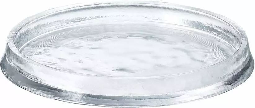 Тарелка стеклянная Toyo Sasaki Glasse Reversible Plate 240 Made in Japan Good Design Award Большая круглая тарелка Керамическая стеклянная тарелка Столовая посуда 46402 чистый
