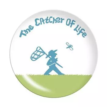 Тарелки из натурального бамбукового волокна, столовая посуда, многоразовые небьющиеся тарелки с современным креативным узором 20cm