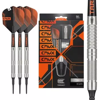 Target Darts Crux 10 20G Tungsten Soft Tip Dart Set 90%