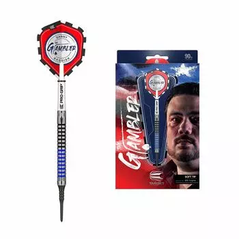 Target Darts Danny Bagish Gen 1 18G Tungsten Soft Tip Dart Set Silver Black Blue 90% (210112)