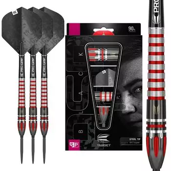 Target Darts Nathan Aspinall 26G Black Edition Tungsten Swiss Point Steel Tip Dart Set 190160 90%