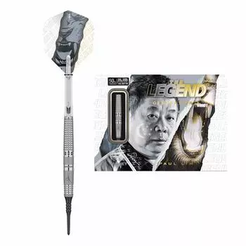 Target Darts Paul LIM Legend Gen 4 Japan 20G 95% Tungsten Soft Tip Darts Set, Grey and Clear
