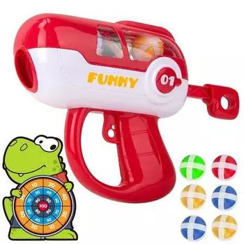 Target Dino Автоматический пистолет Velcro Детский безопасный дротик Squeak Dart, популярная корейская игра