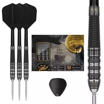 Target Japan BLACK MARQUE LITE ARMAGEDDON GEN 2 SP STEEL TIP DARTS Masa Rui Model Tungsten Steel Tip Dart 22G Shape SWISS SILVER NANO POINT 30MM 90% чёрный