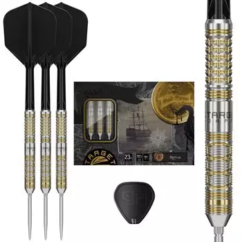 Target Japan BLACK MARQUE REYN GEN2 SP STEEL TIP DARTS Модель Ren Agwiley Дротик со стальным наконечником вольфрамового типа 23G Форма SWISS SILVER NANO POINT 30MM 90% 90% золотой