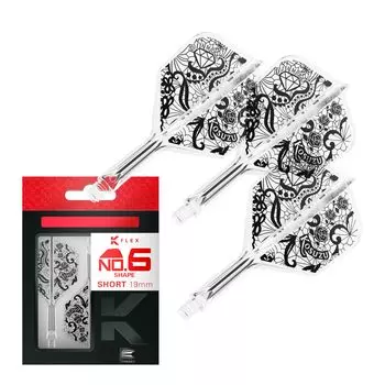 Target Japan DIAMOND FLIGHT Shape Kosuzu Flights and Shafts Clear shape design Shaft and flight integrated design 3 pieces Professional darts чистый