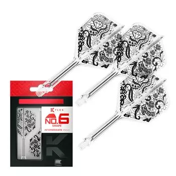 Target Japan DIAMOND FLIGHT Shape Kosuzu Flights and Shafts Clear shape design Shaft and flight integrated design 3 pieces Professional dart чистый
