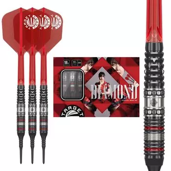 Target Japan PRIME SERIES DIAMOND G3 18G 2BA SOFT TIP DARTS Набор дротиков с мягким наконечником 2BA вольфрамовый черный Pixel Chip Diamond G3 210450 90% 90% K-Flex No.6 чёрный