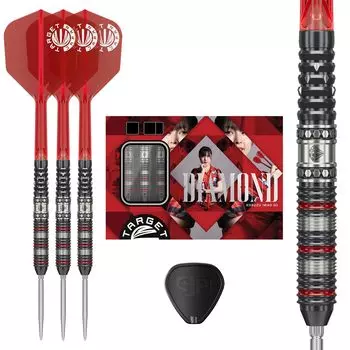 Target Japan PRIME SERIES DIAMOND G3 SP STEEL TIP DARTS Tungsten SWISS POINT STEEL Swiss Point Steel Darts SWIWW NANO POINT Diamond G3 90% 90% K-Flex чёрный
