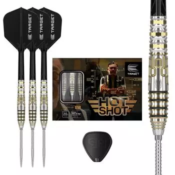Target Japan Prime Series Hot Shot G1 Tungsten Swiss Point Steel Tip Dart 20G Harith Lim KFlex Dart Swiss Fire Steel Dart Integrated Shaft and Flight чёрный