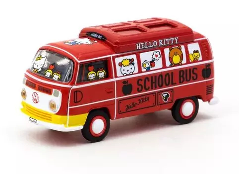 Tarmac Works x Schuco Volkswagen Type 2 Van Hello Kitty Tarmac Works x Schuco 1/64 T64S-010-HK [Item] красный