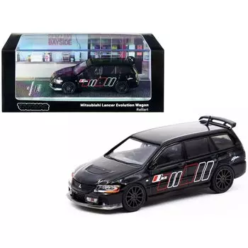 TARMACWORKS Mitsubishi Lancer Evolution Wagon Ralliart Завершенный продукт 1/64