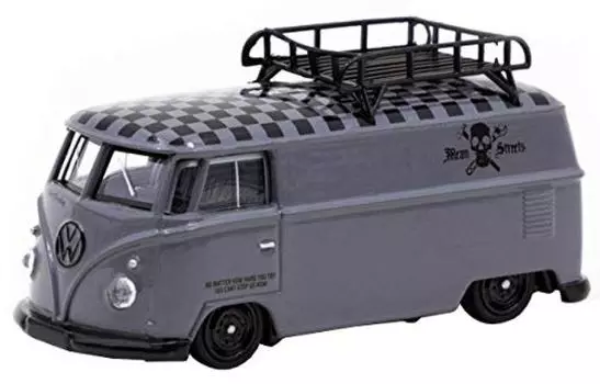 TARMACWORKS Schuco Volkswagen T1 фургон Mean Streets специальное издание с металлической масленкой и специальной бумажной коробкой готовое изделие 1/64 T64S-005-FAT серый